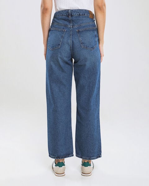 Jeans Straight Azul Marino